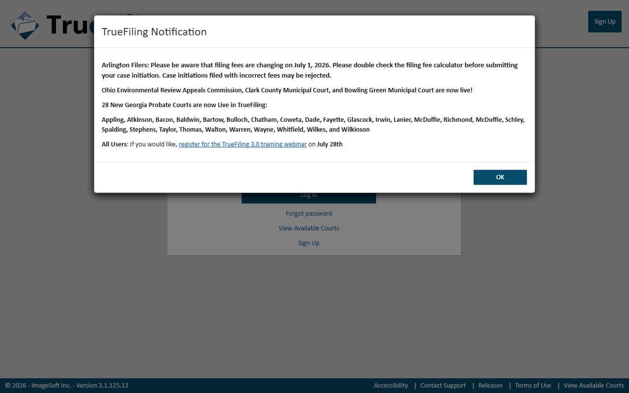 Wilkinson County court records TrueFiling probate e-filing
