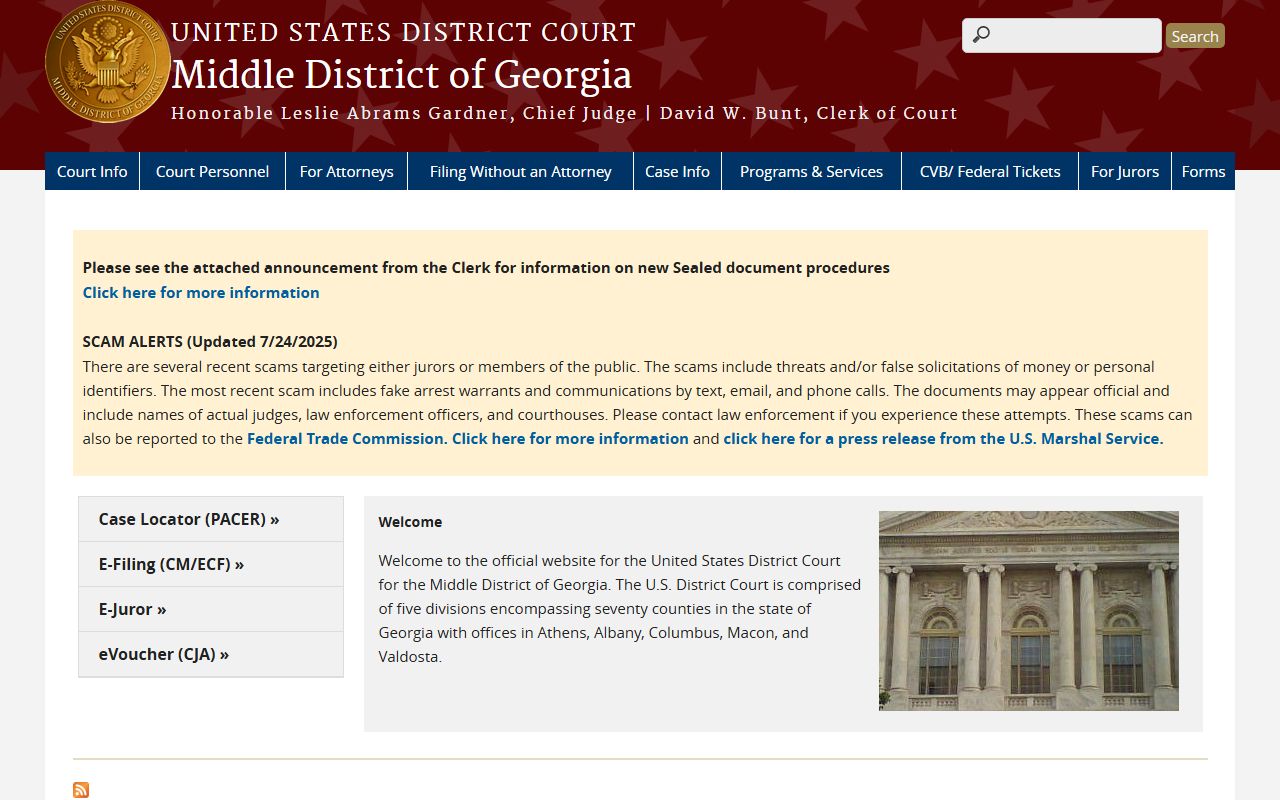 Wilkinson County criminal court records Middle District of Georgia federal case source