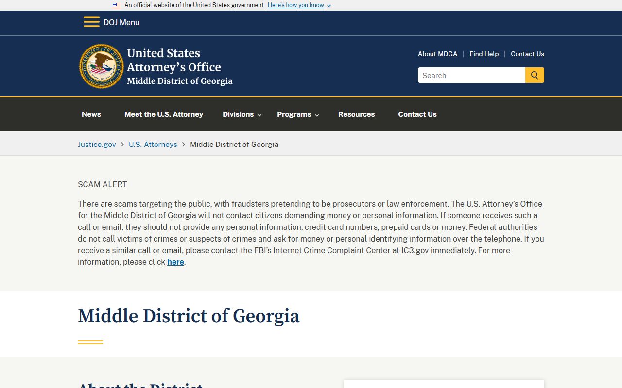 Wilkinson County criminal court records U.S. Attorney prosecution source
