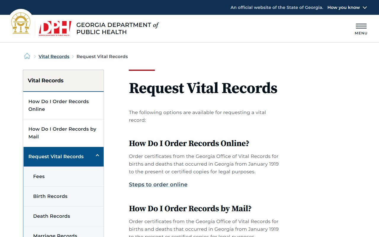 Wilkinson County marriage and divorce records Georgia vital records request source